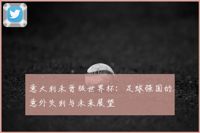 意大利未晋级世界杯：足球强国的意外失利与未来展望